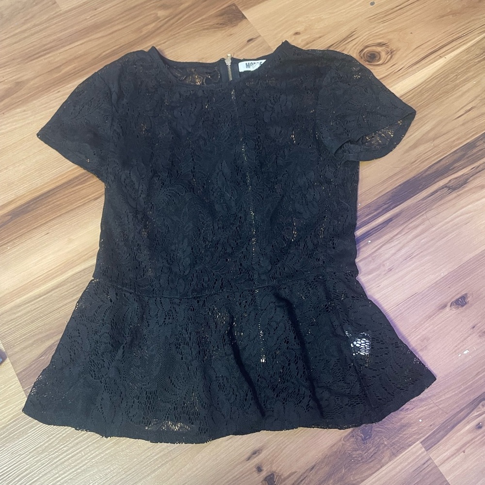Mossimo Supply Co. Black Lace Blouse